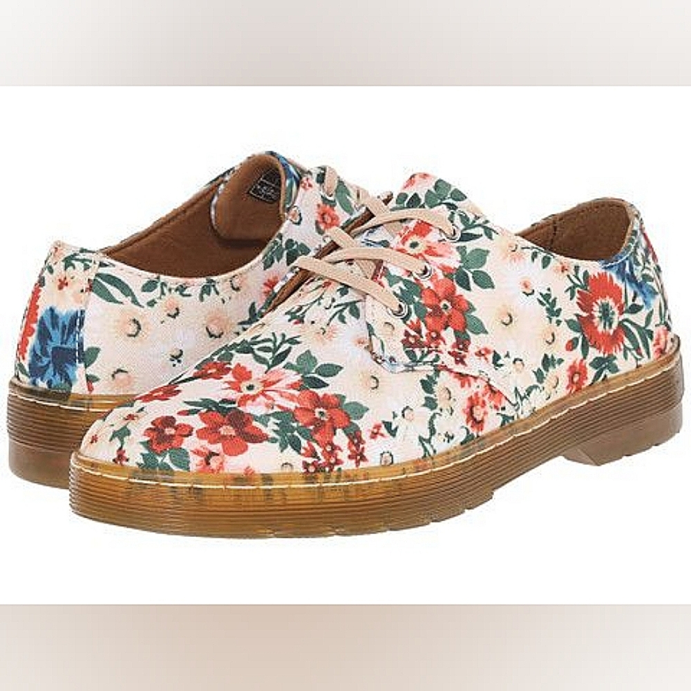 Dr. Martens Gizelle Secret Garden Floral Loafer Creepers Size 8